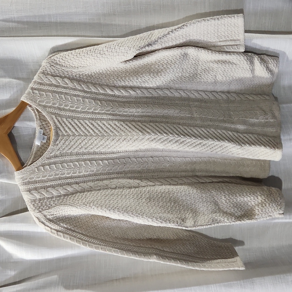 J. Jill Cable Knit Sweater M